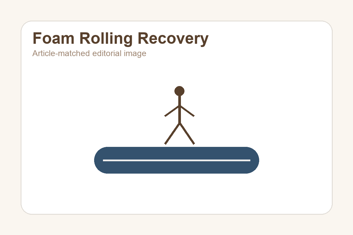 Person using foam roller for muscle recovery after workout