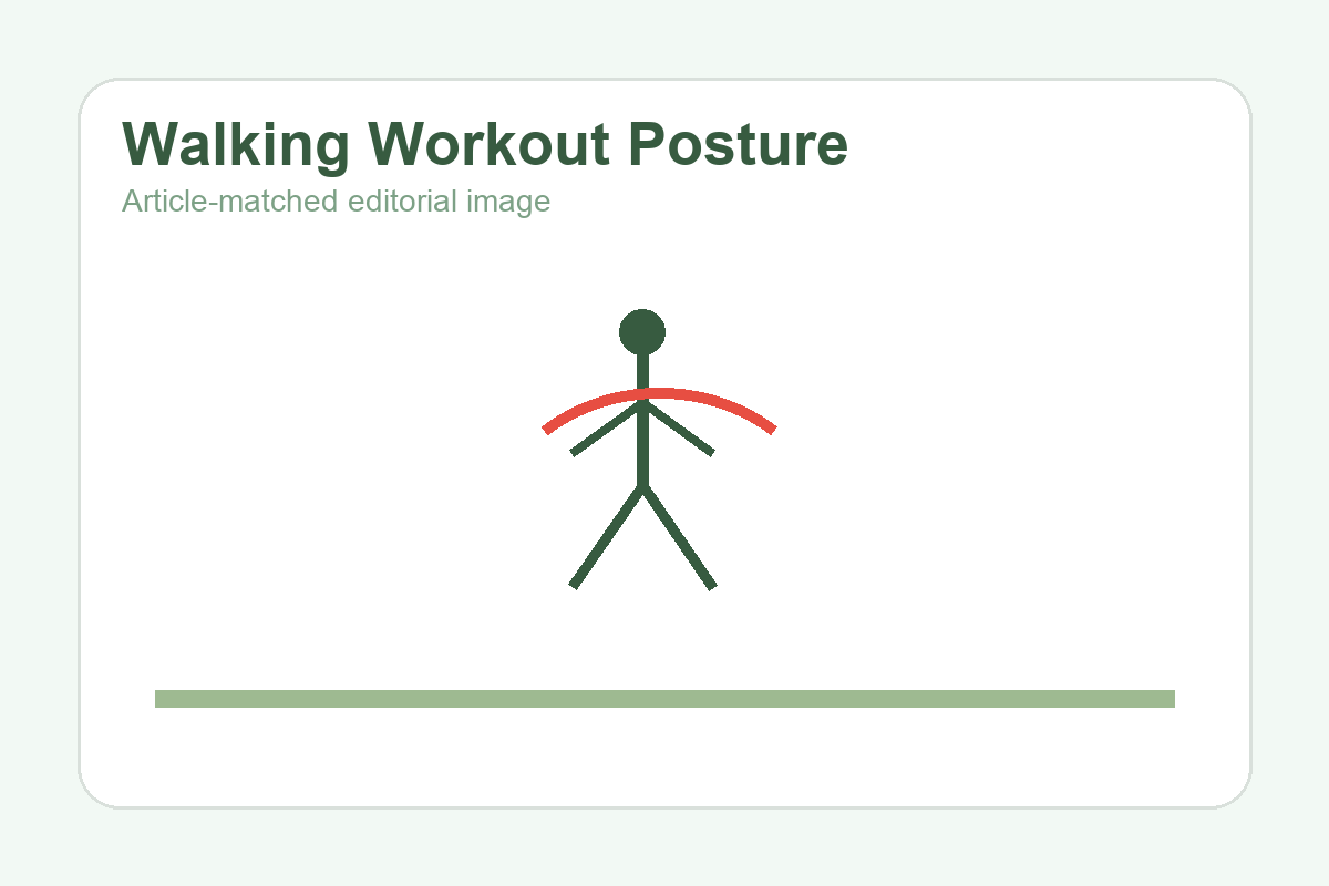 Person demonstrating proper walking posture and arm swing technique outdoors